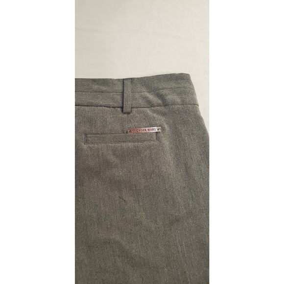 Michael Kors Sz 4 Dress Slacks Pants Women Zipper Poly Blend Stretch Gray Ca15 - Picture 7 of 8